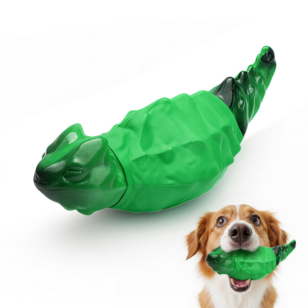 ZeLing HTL indestructible lizard toy closeup for aggressive chewers promotes durability and focus