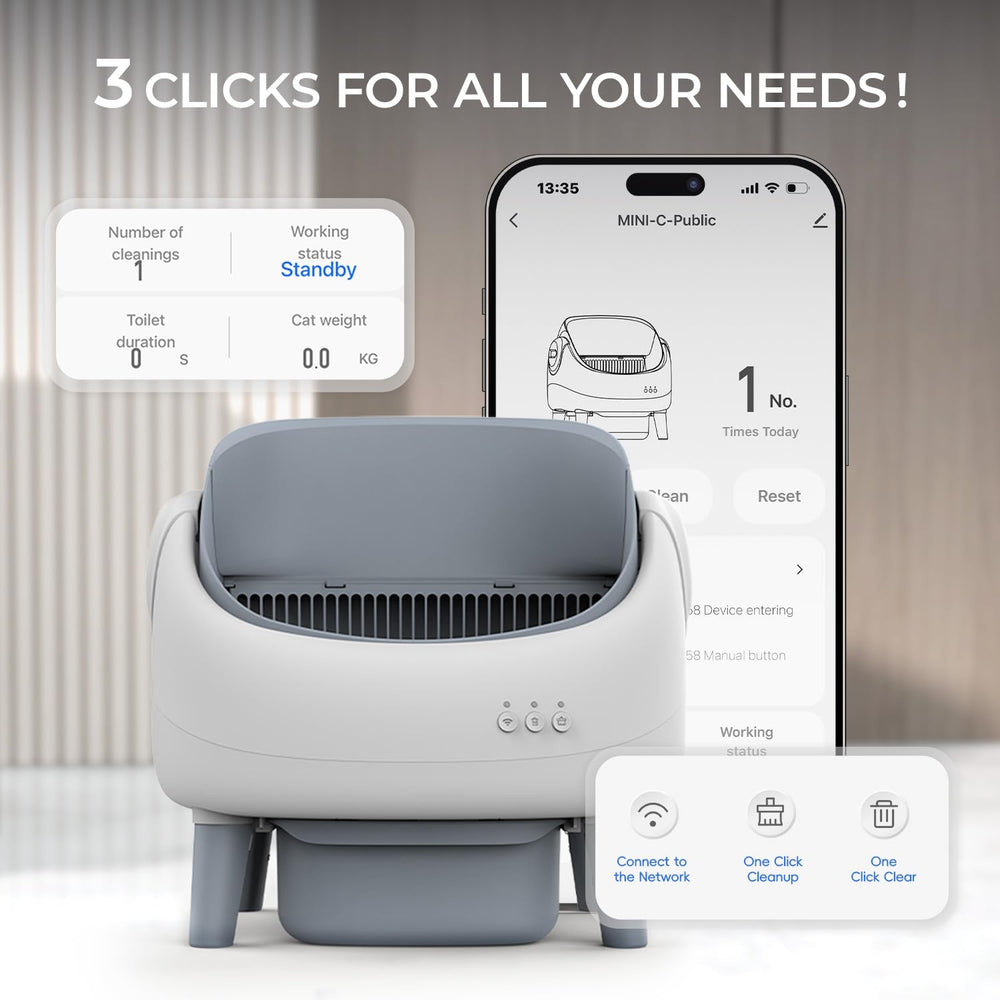 ZeaCotio safety sensors prevent accidental cleaning cycles.