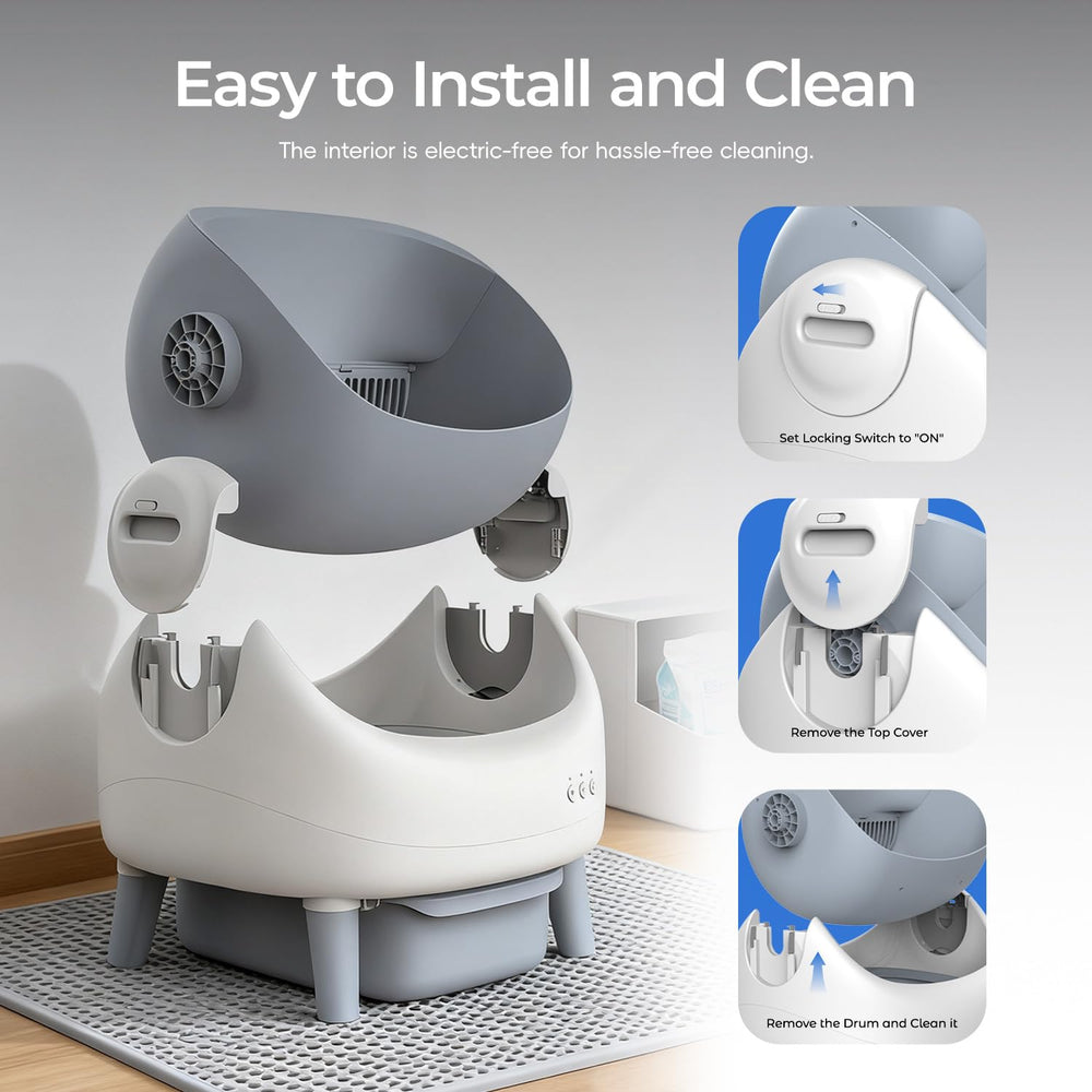 ZeaCotio replaceable filters keep the area smelling fresh.