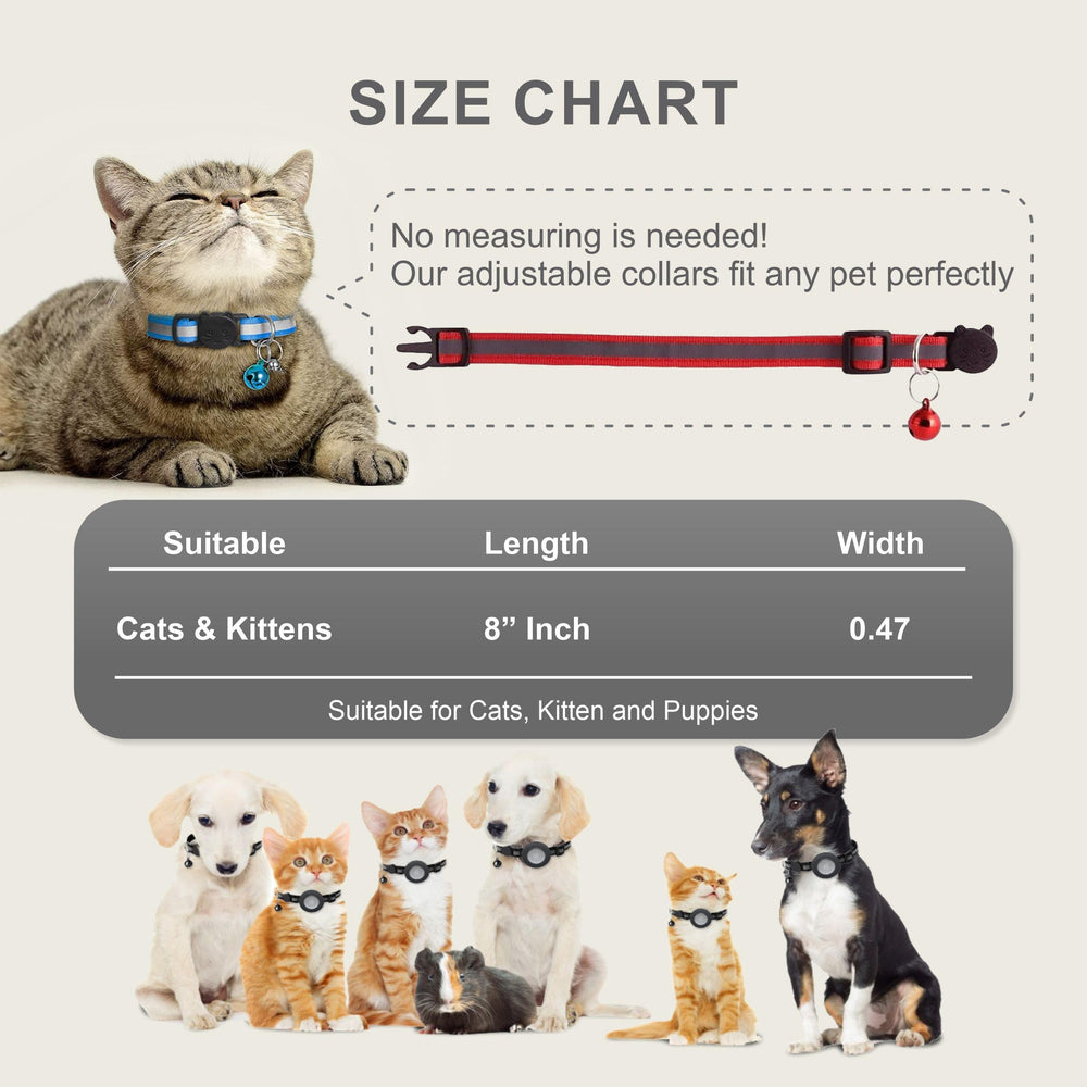 Zease apple-airtag-cat-collar-waterproof-black keeps AirTag secure in rain and play.