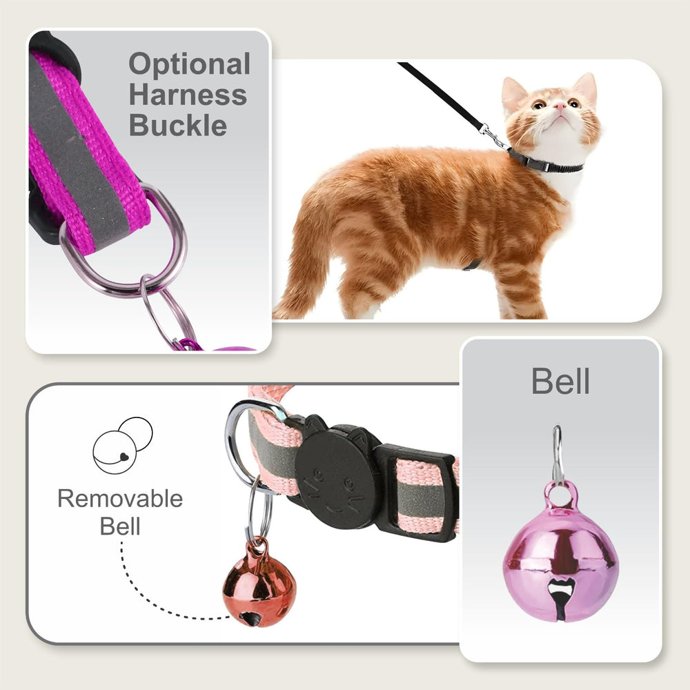 Zease cat-collar-soft-material-closeup-black delivers lightweight comfort for all-day wear.