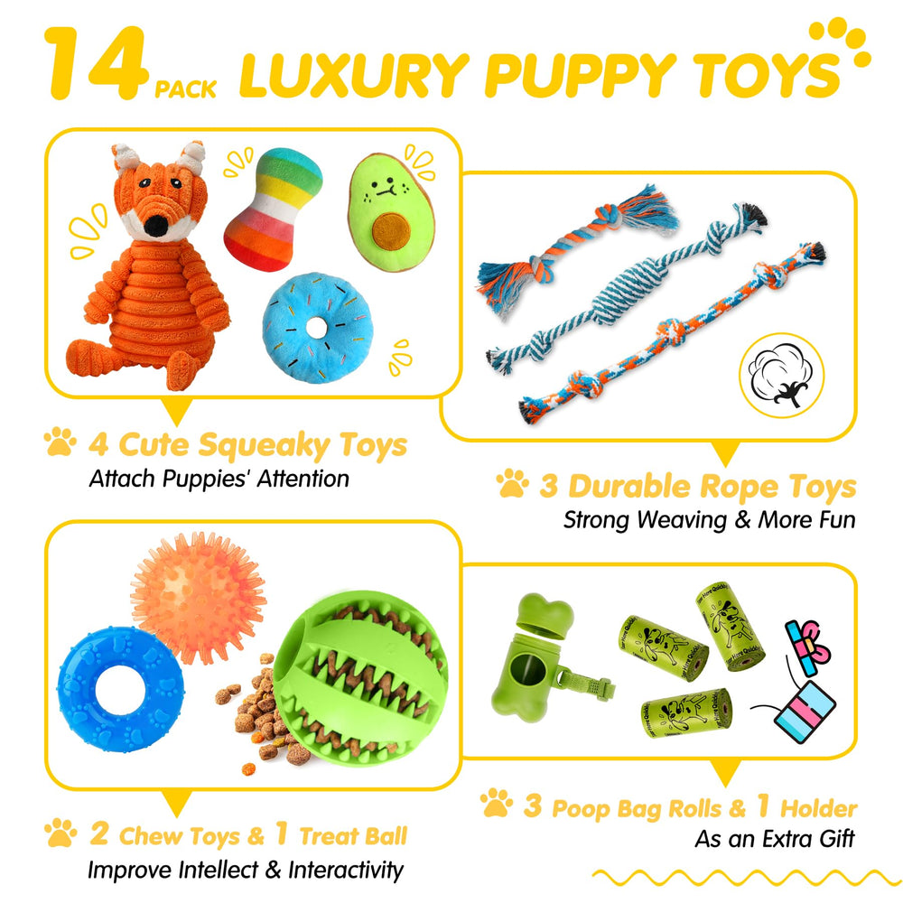 Zeaxuie tiny squeaky plush for teething and curious puppies