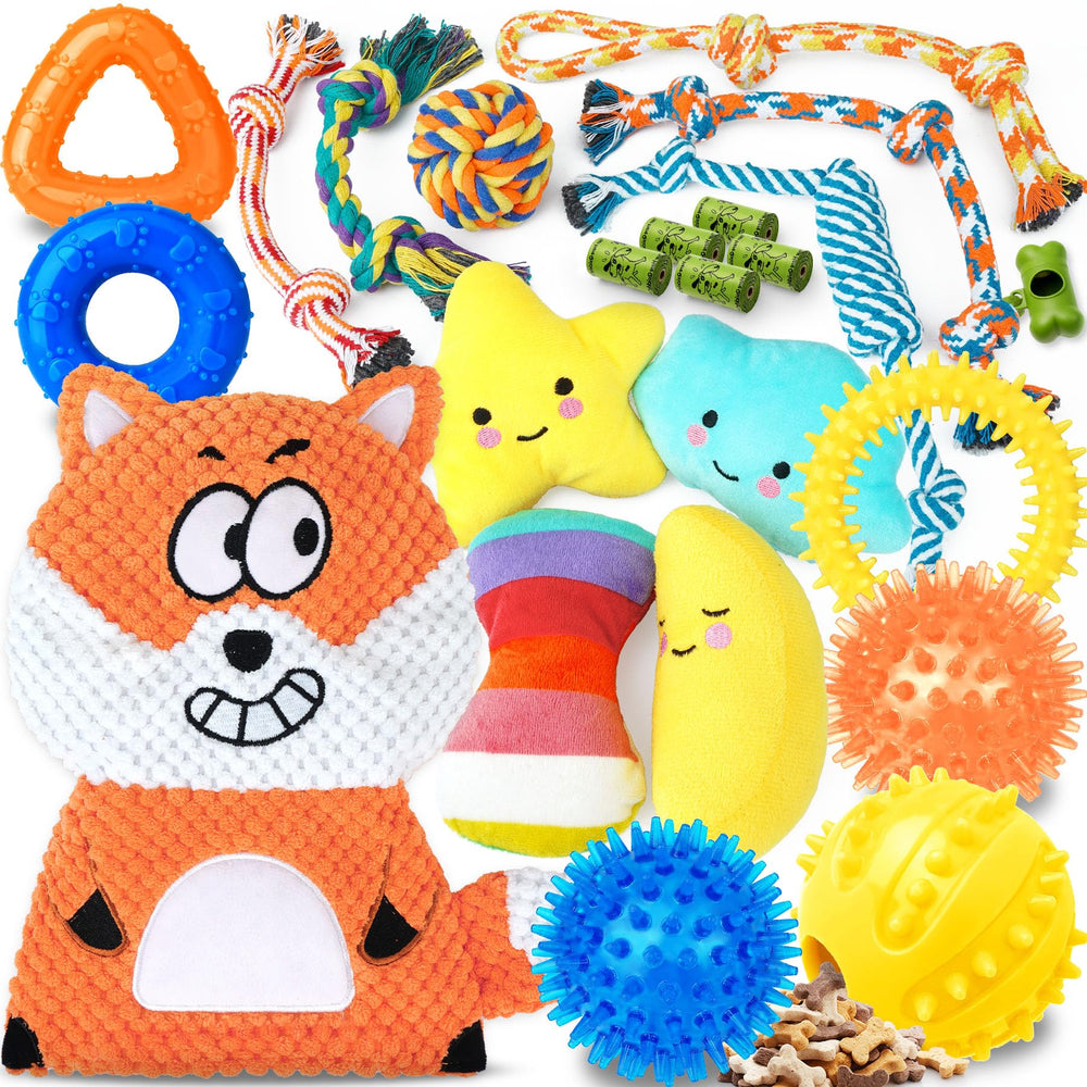 Zeaxuie 23pack rope toys with durable weave for tug-of-war bonding.