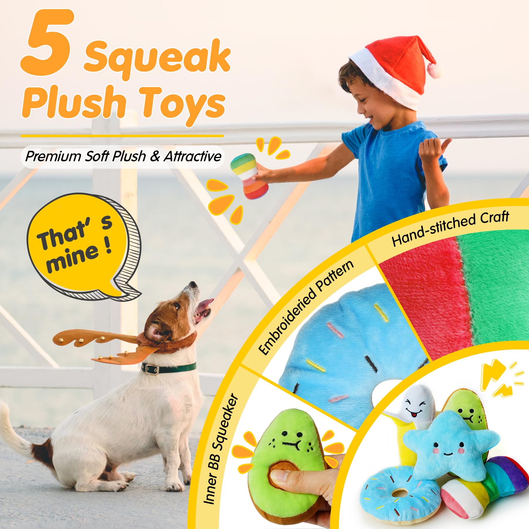 Zeaxuie 25-pack natural rubber toys for durable gnawing and teething comfort