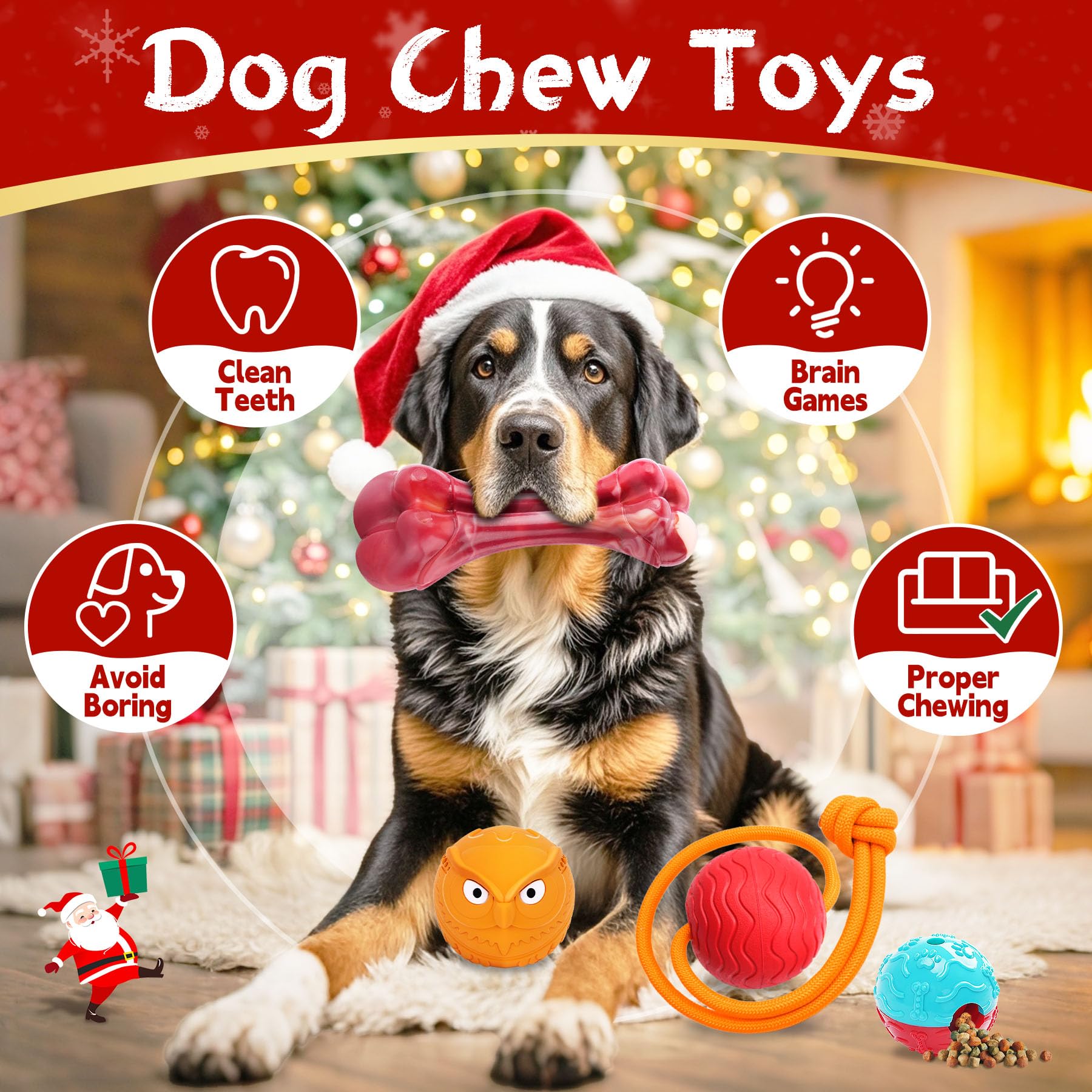 Zeaxuie Squeaky Tug-of-War Bag: durable oxford fabric squeaker for interactive tugging.