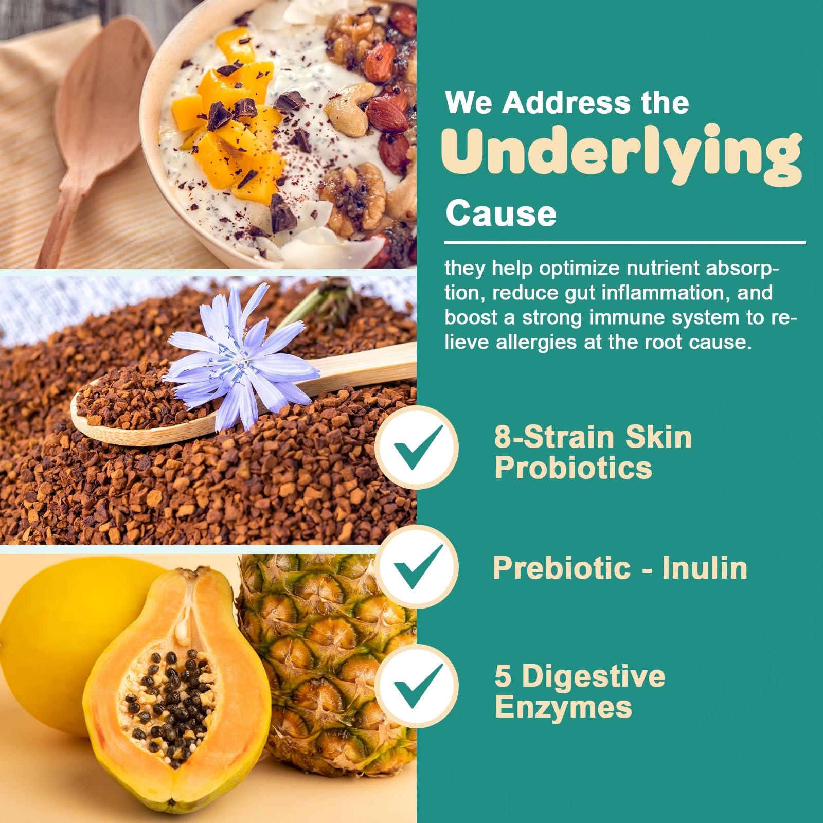 ZEBORA dog probiotics skin-coat benefits for dry skin and shine