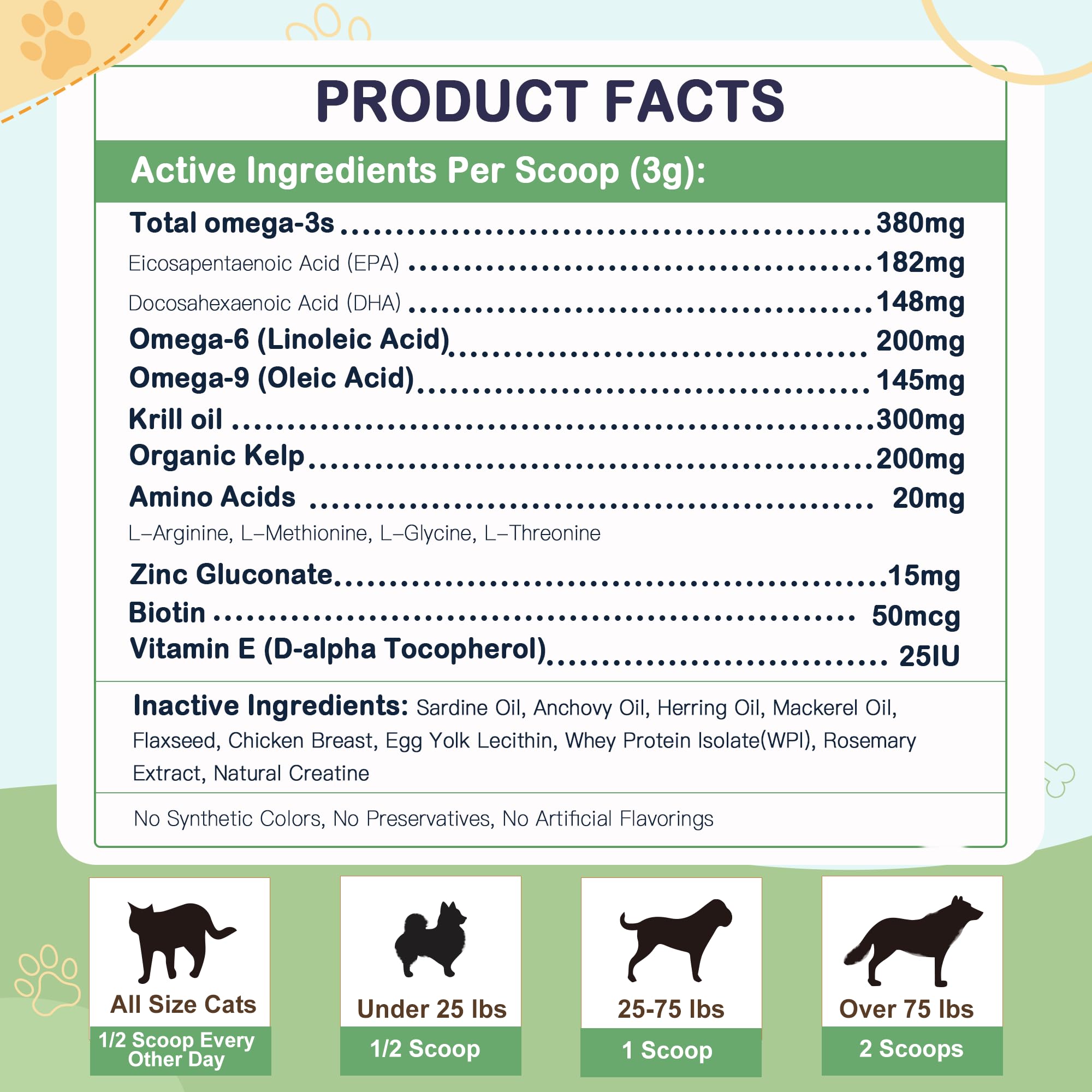 ZEBORA chicken-flavor-scoop shows tasty daily supplement for dogs.