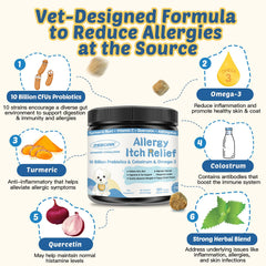 ZEBORA 10b probiotics dog chews highlights gut health and immune support