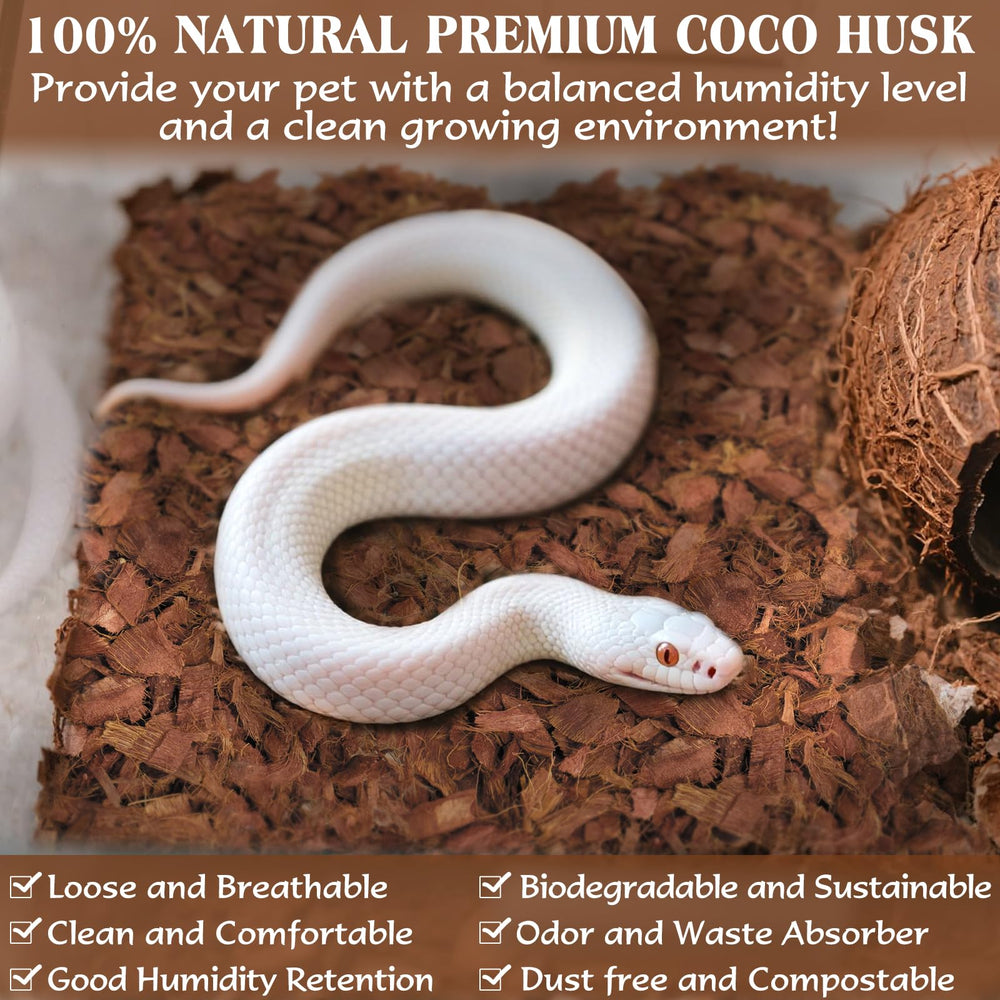 ZeeDix coconut husk helps absorb odors in habitat