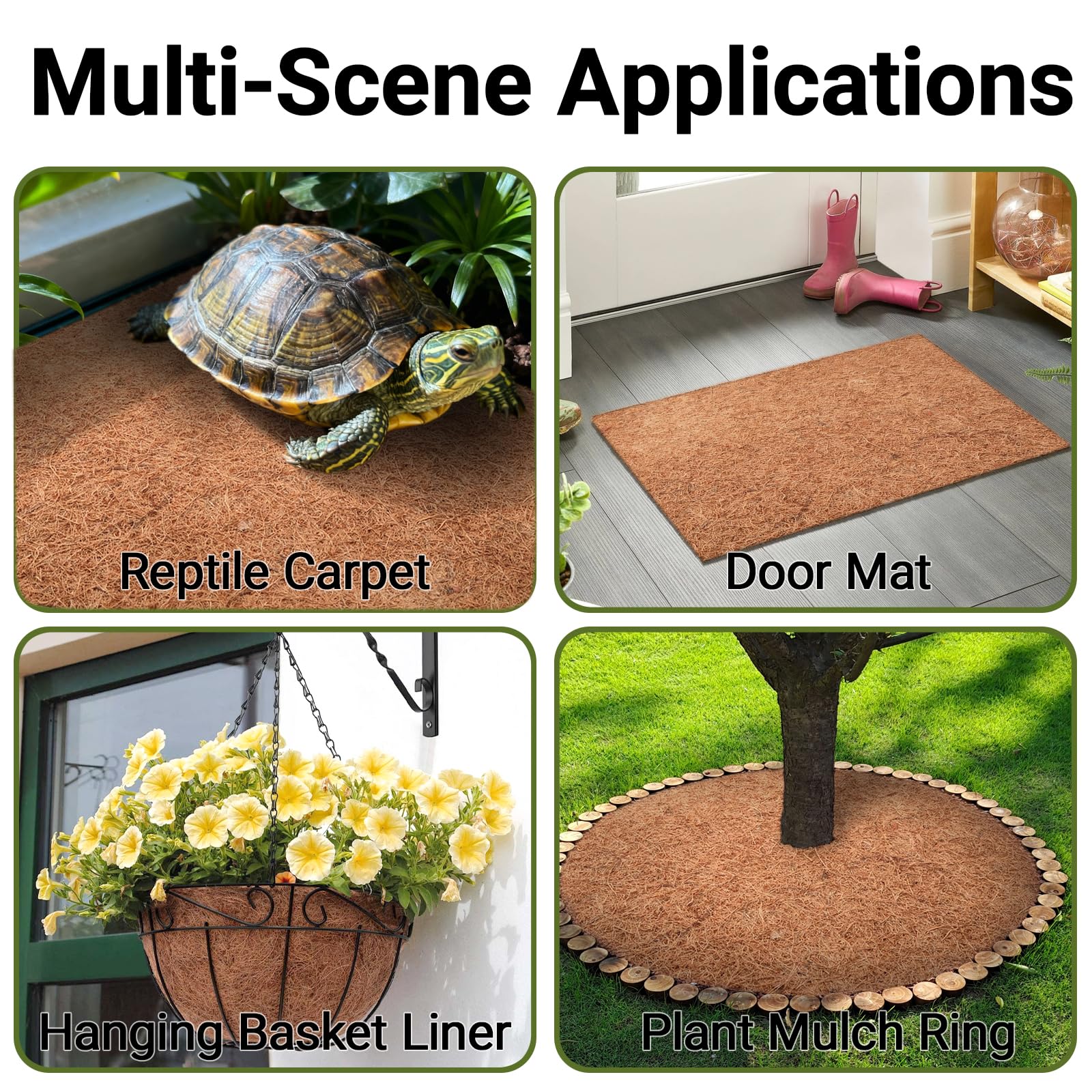 ZeeDix dual-purpose garden mats protect plant bases and retain moisture