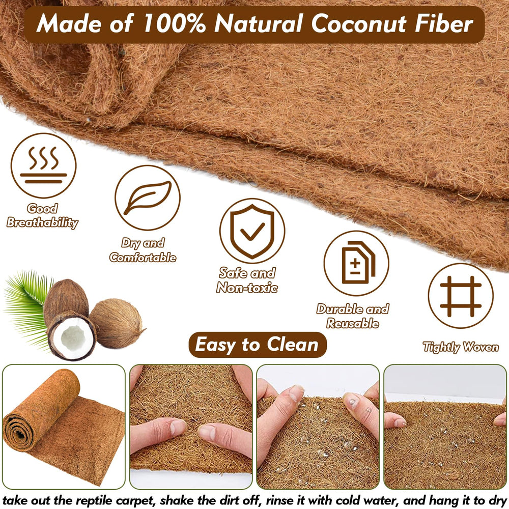 ZeeDix reptile mat rolls demonstrated for easy cleaning and reuse