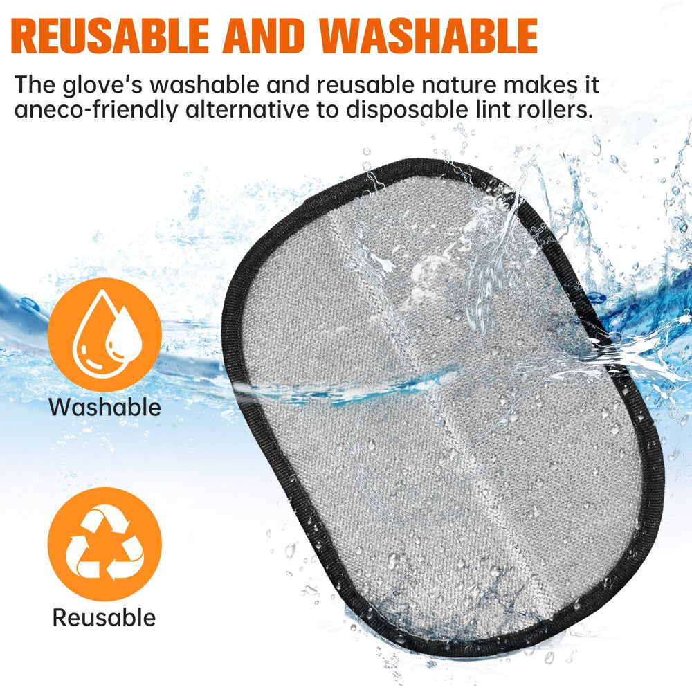 Zehrai Pet Hair Removal Glove large coverage for faster cleaning.