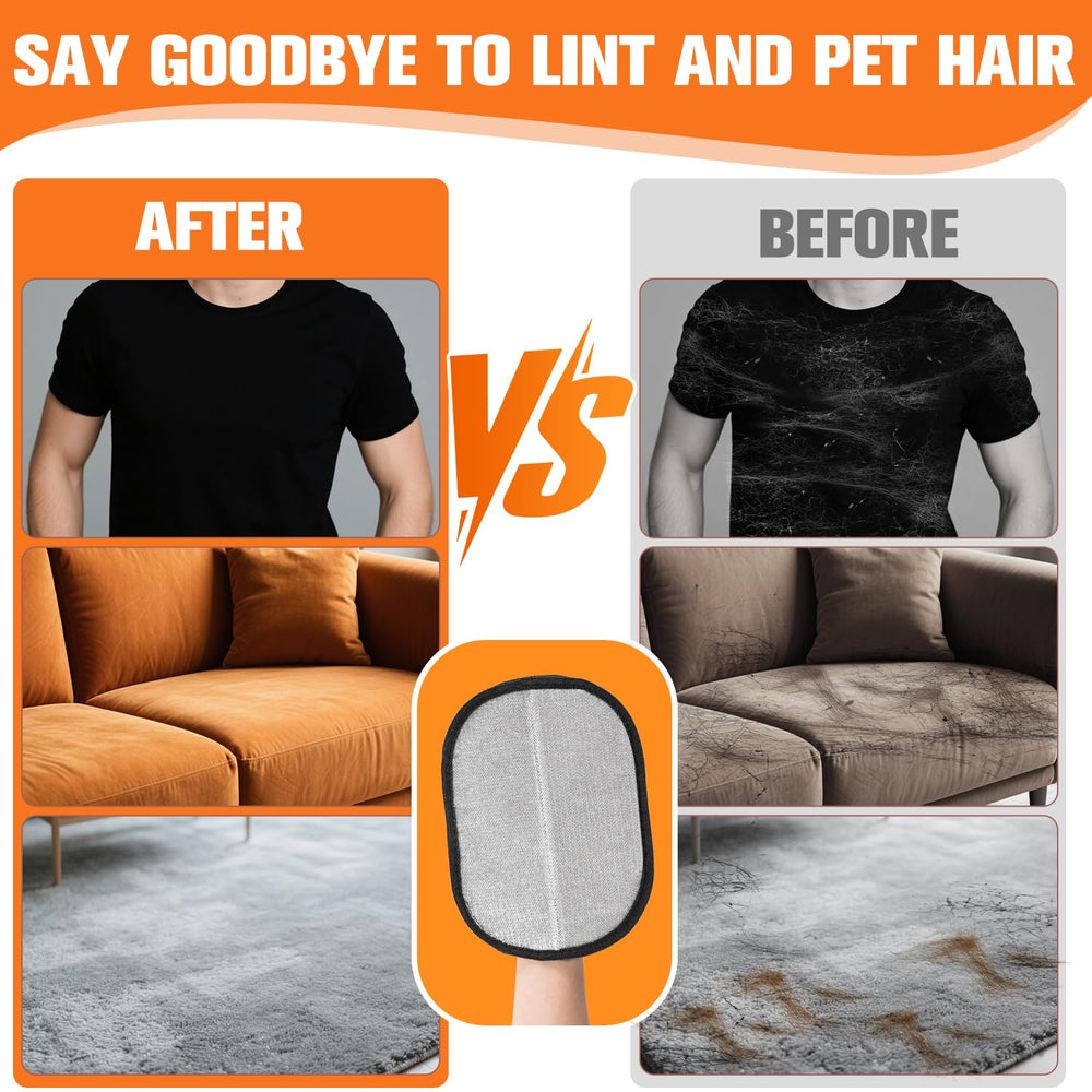 Zehrai Pet Hair Removal Glove works on sofas, bedding, and car seats.