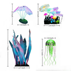 Zeiwysi jellyfish decor close-up showcases flexible silicone texture.