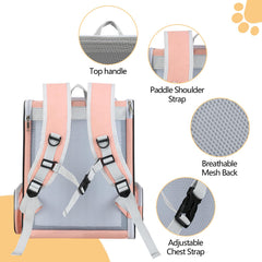 ZEJOROSE cat backpack carrier—folded flat for compact storage during travel.
