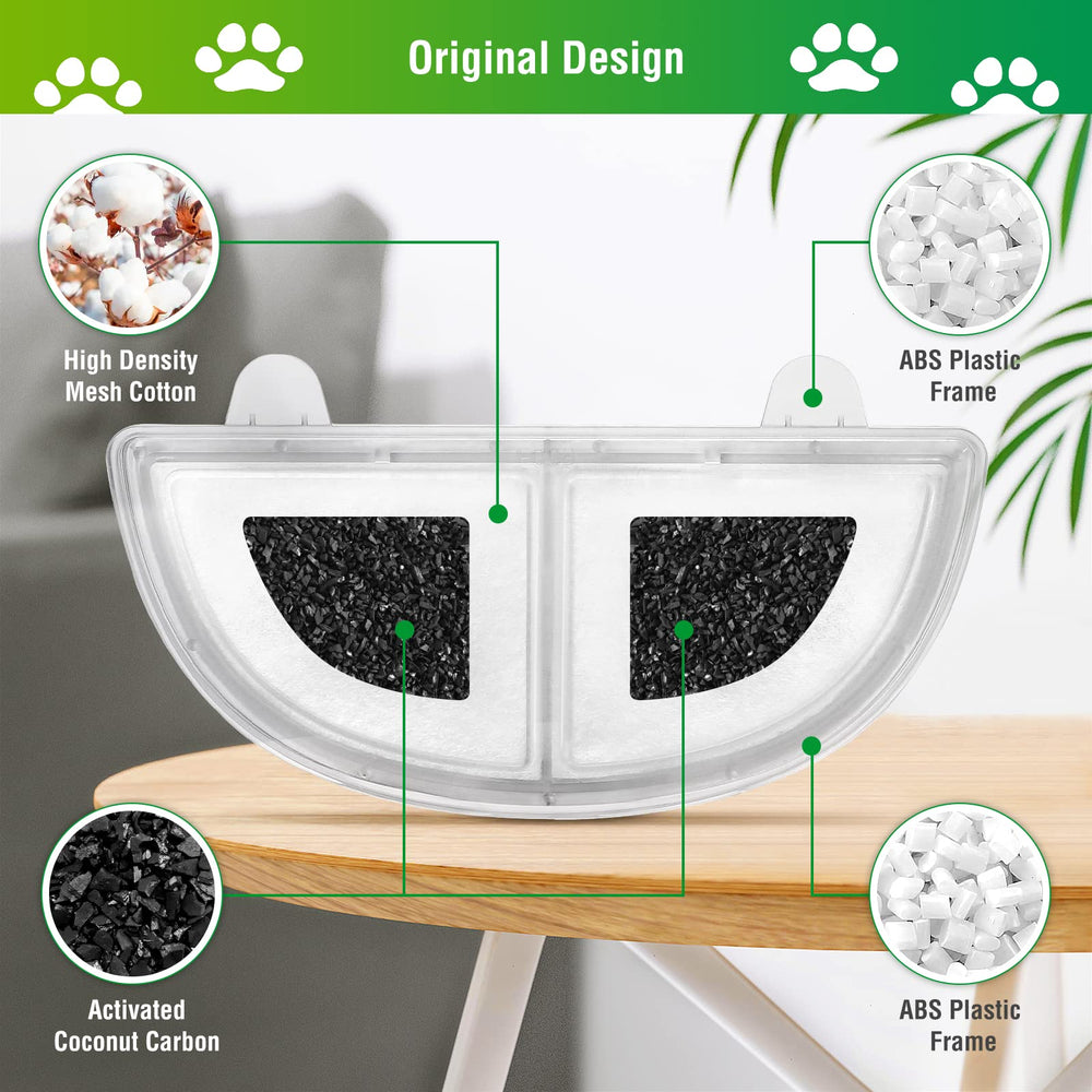 ZEKIRY activated coconut carbon layer removes odors and fine impurities