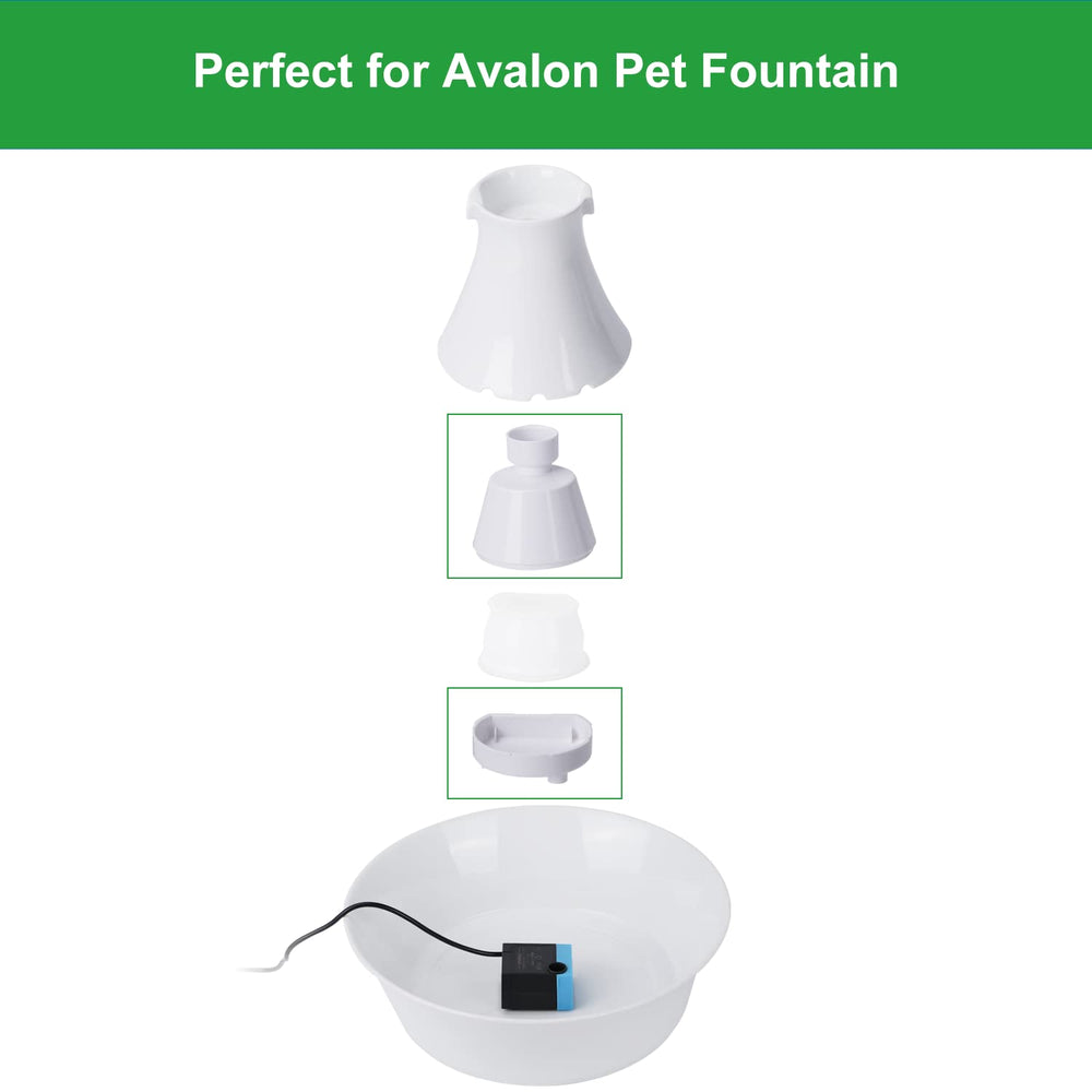 ZEKIRY replacement housing for 1-gallon fountains; supports efficient carbon filter performance.