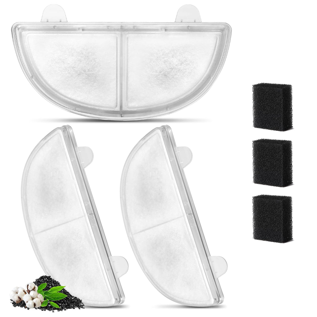 ZEKIRY triple-action filters for WF20 close-up improve water freshness and clarity