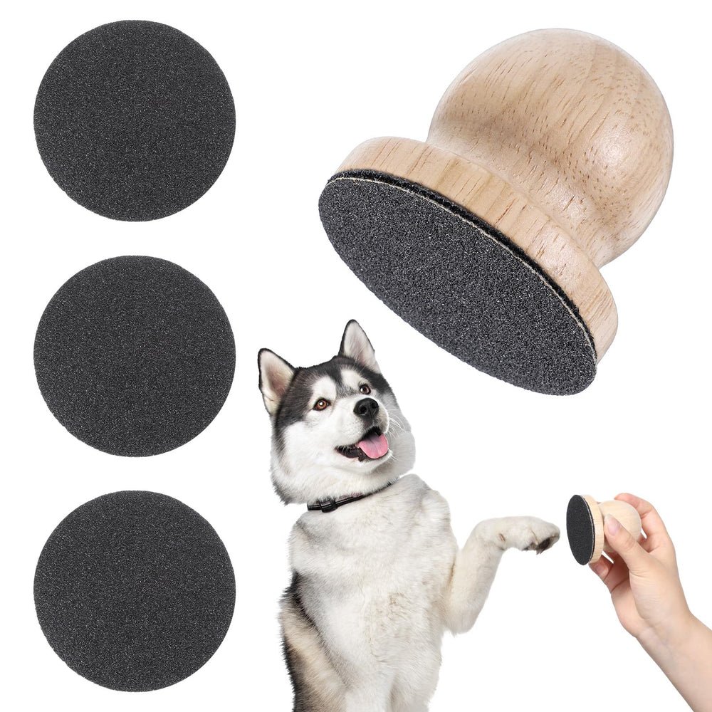 Zelphvt dog nail file board on wooden surface supports gentle, quiet nail care