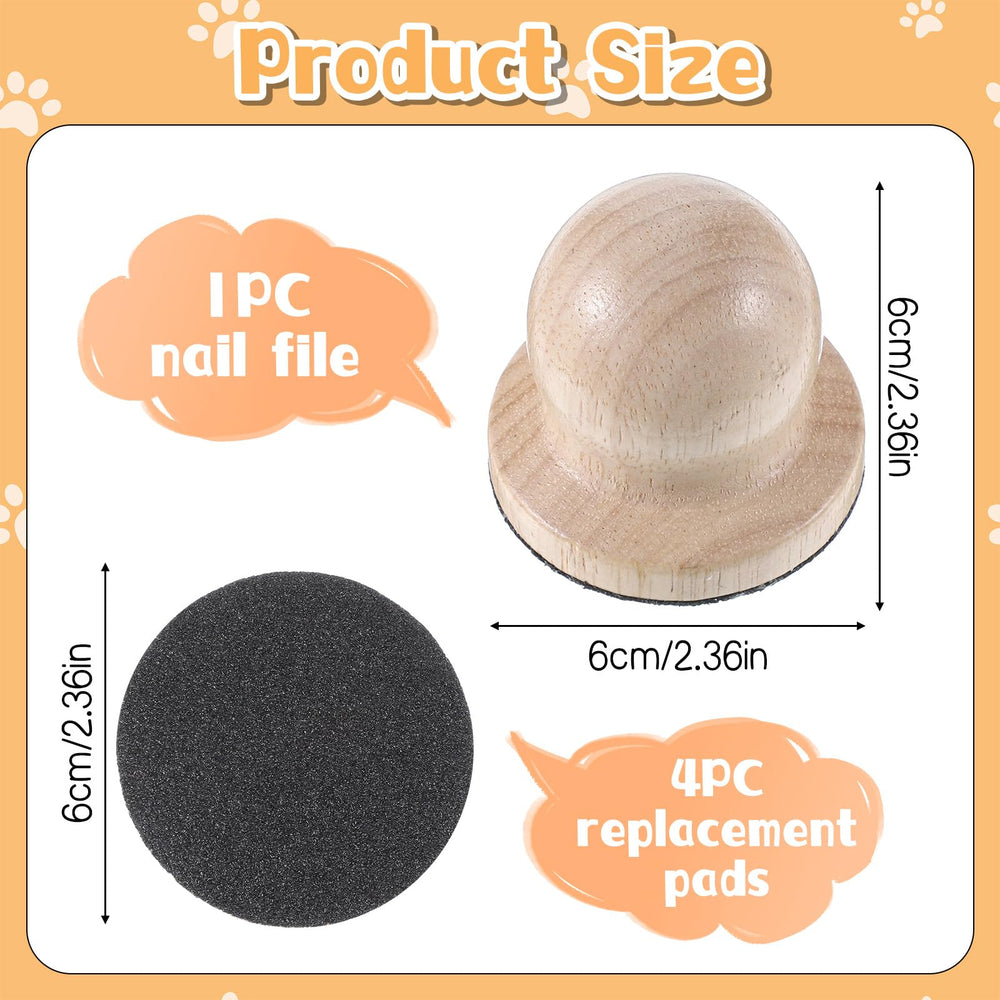 Zelphvt replaceable sandpaper discs pack for customizable filing textures