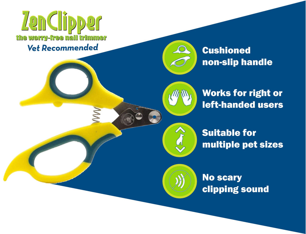 Zen Clipper promotes quiet grooming to ease nervous cats.