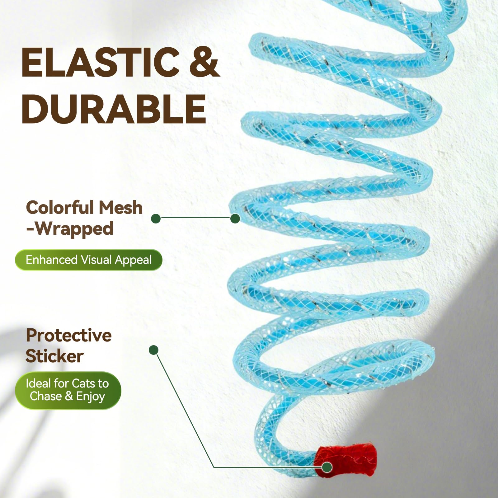 ZENGABIA feather wand attachment—two-way play for bonding with your cat.