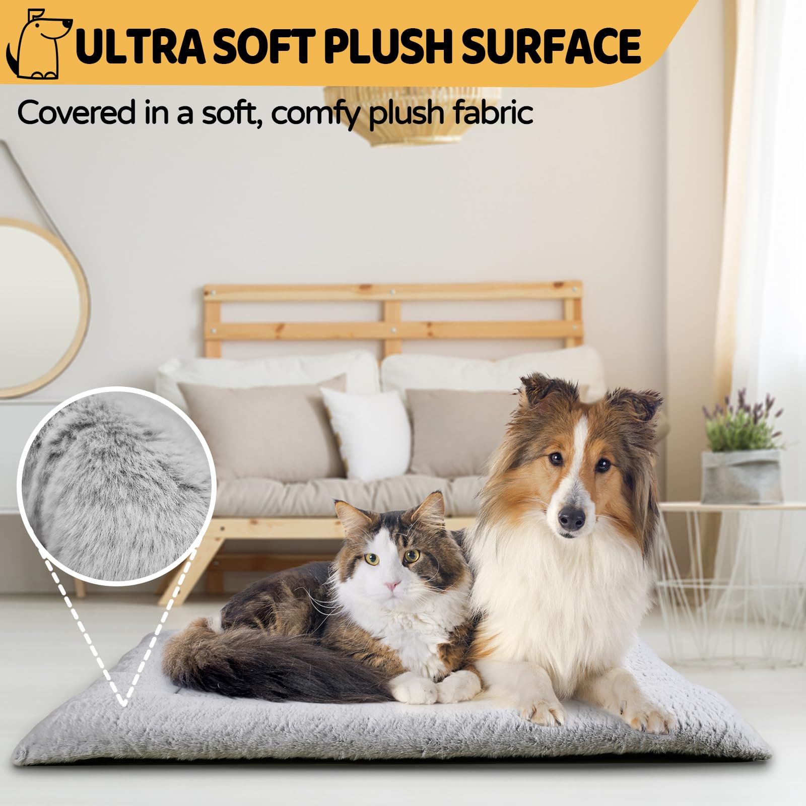 ZENGAOOU anti-slip bottom keeps the bed in place on the floor