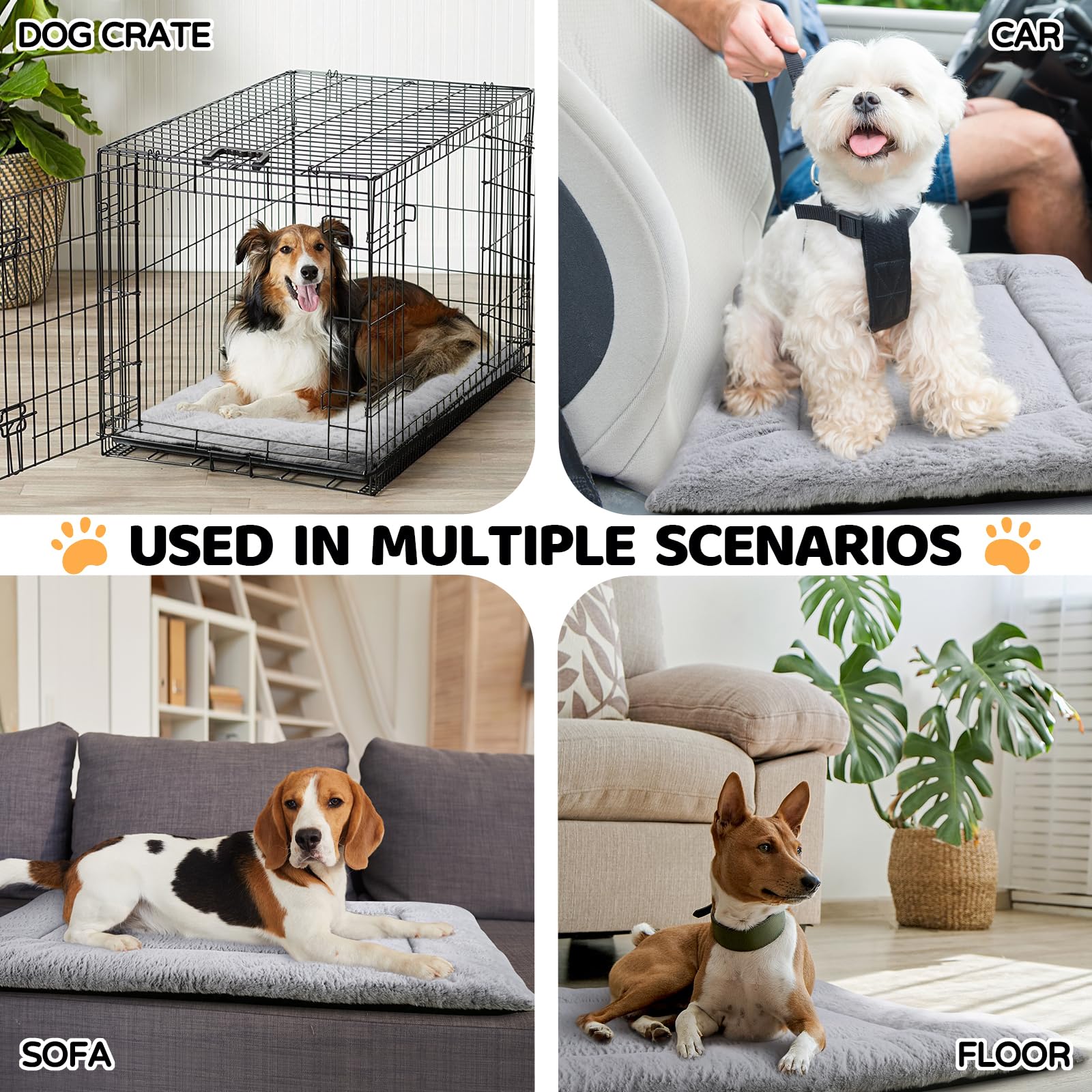 ZENGAOOU dog bed ready for travel car use for on-the-go comfort