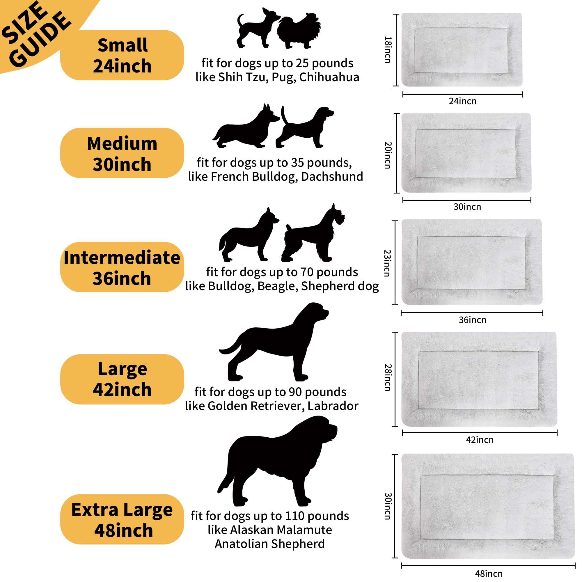 ZENGAOOU self-warming dog bed placed in a crate for safe lounging