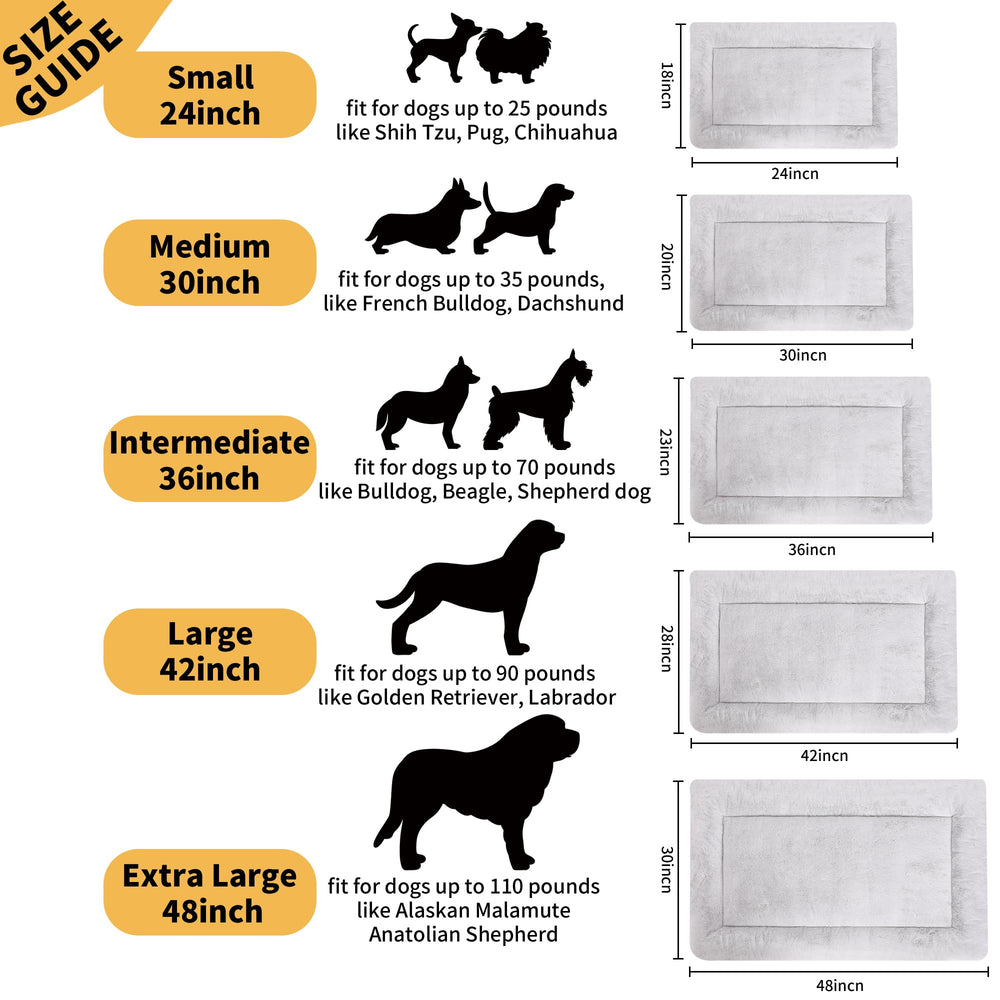 ZENGAOOU self-warming dog bed placed in a crate for safe lounging