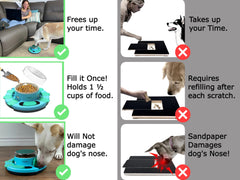 Zenly Paws Nail File Toy self-healing scratch pad maintains surface for reuse