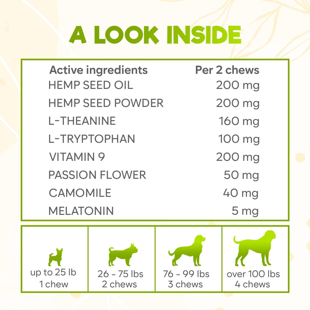 ZENO calming chews bag shown as a portable travel pack for on the go relief.