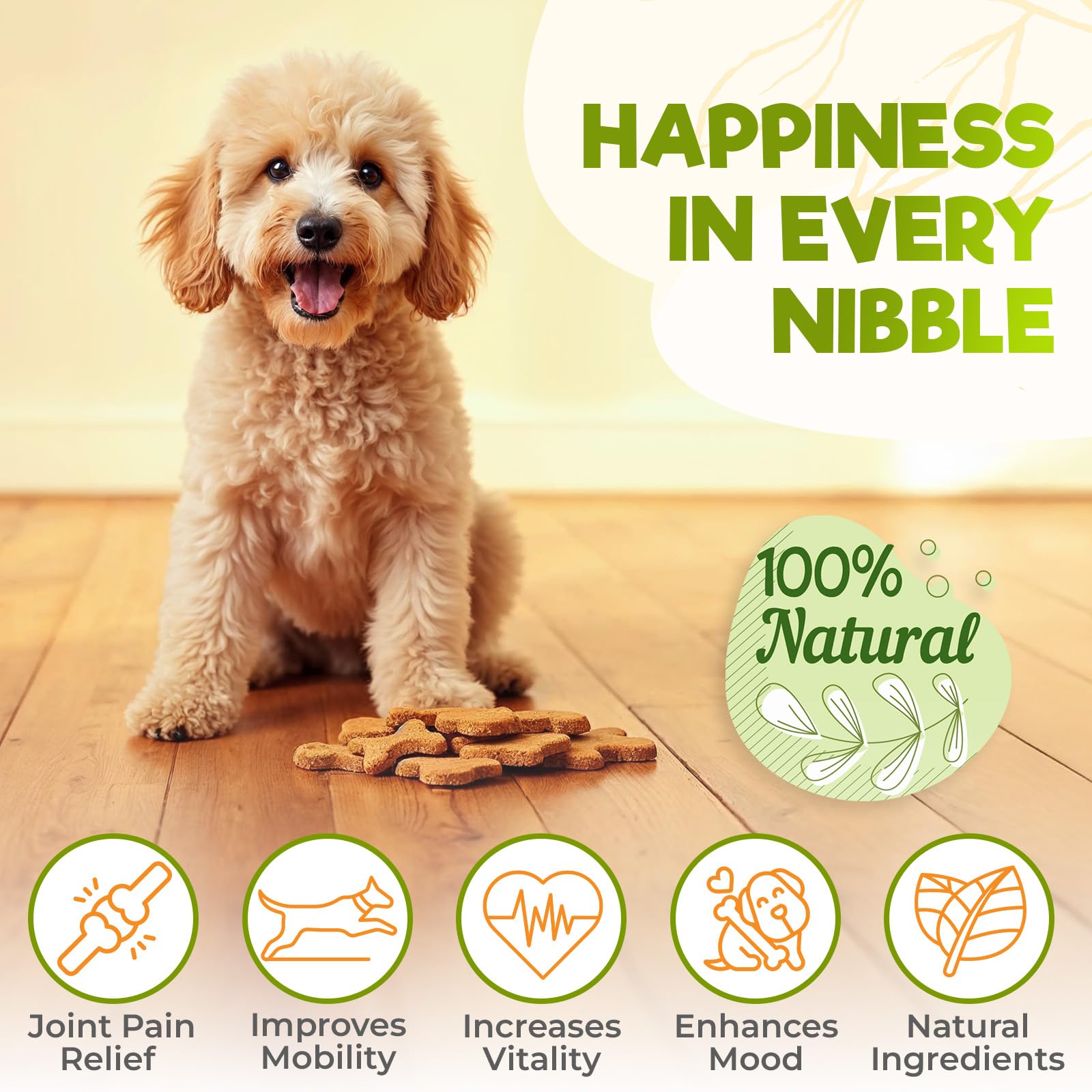 ZENO hip and joint chews with MSM and green-lipped mussel ingredients