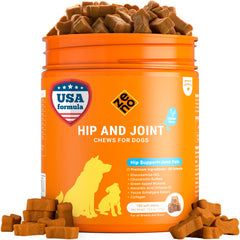 ZENO dog joint chews chicken flavor bottle show for easy administration
