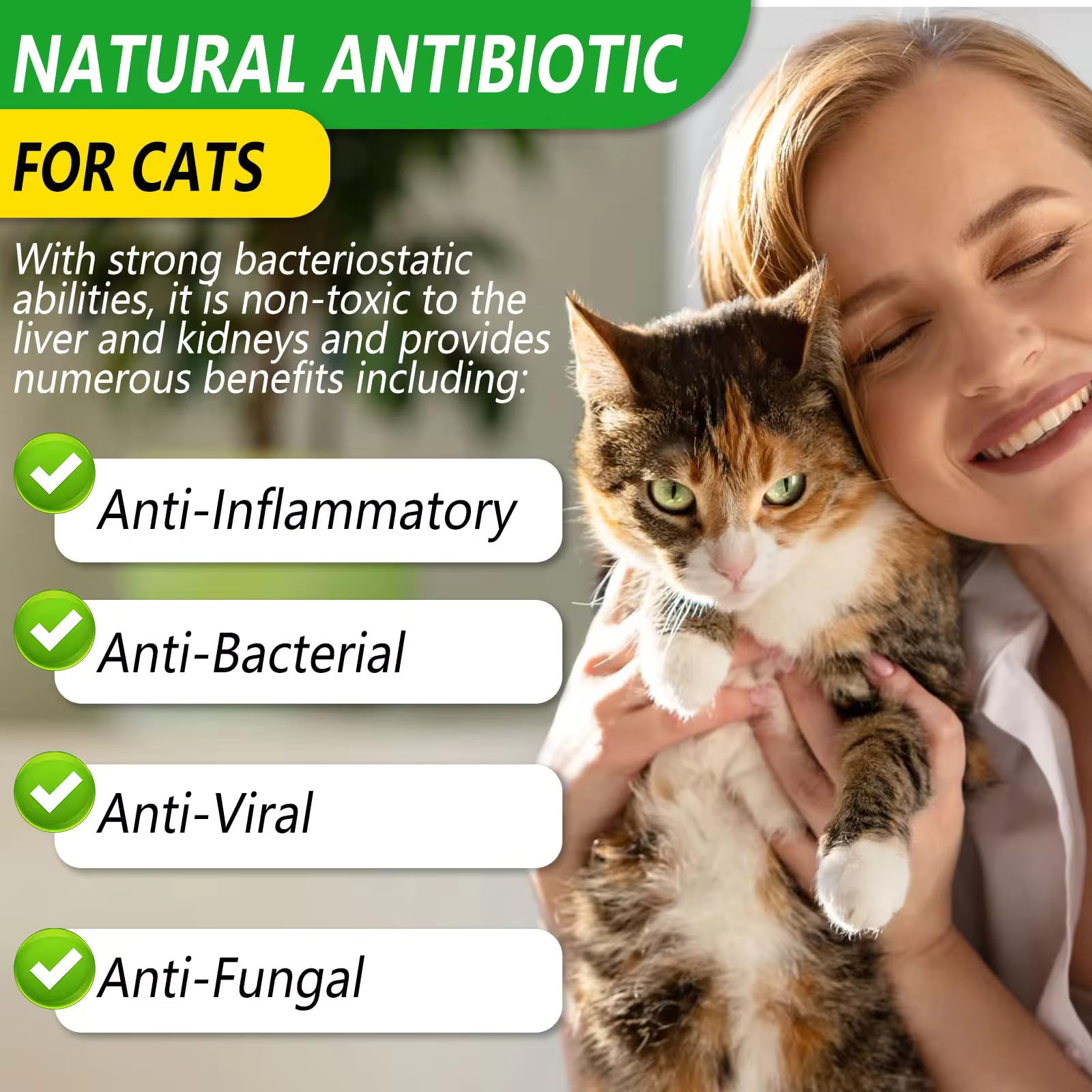 Zenpaws natural antibiotics for cats skin-area closeup underscores skin-supporting benefits during healing.