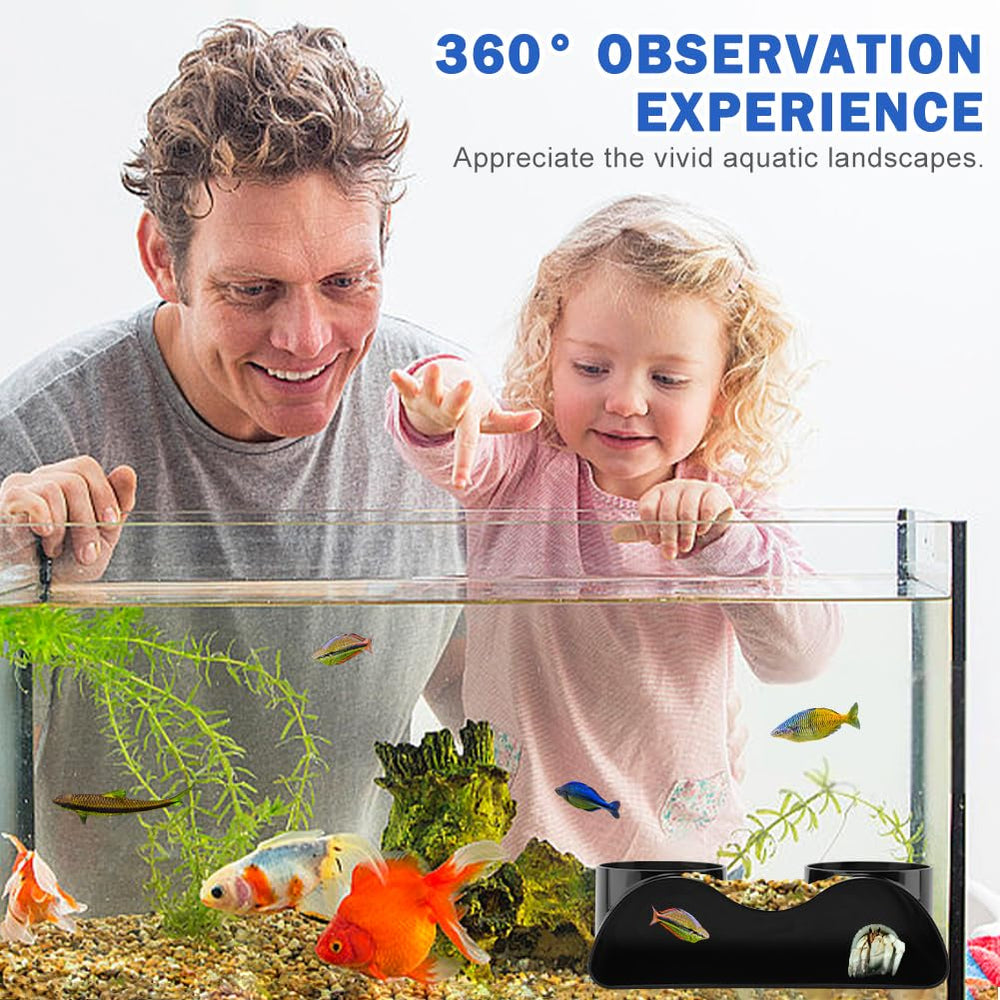 Zenquark aquarium tunnel hideout helps shy fish settle with ease.