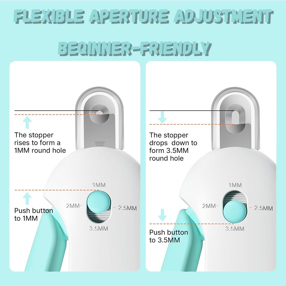 Zensrij cat nail clipper adjustable dial shows paw size fit from 1 to 3.5 mm