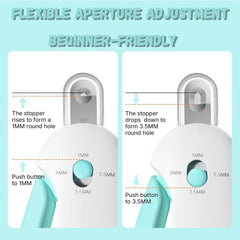 Zensrij cat nail clipper adjustable dial shows paw size fit from 1 to 3.5 mm