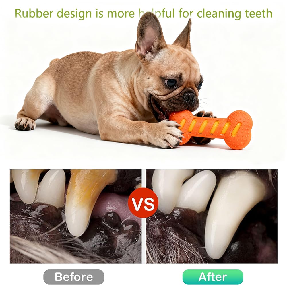 Zensrij natural rubber chew toy shows durable construction for medium to large dogs.