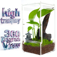 ZENWUKONG Crystal-clear 360 theater view makes feeding and observation engaging from every angle.