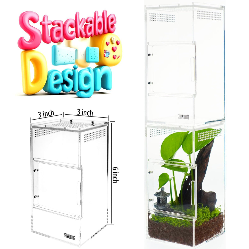 ZENWUKONG No-assembly stackable design simplifies setup and expansion for growing collections.