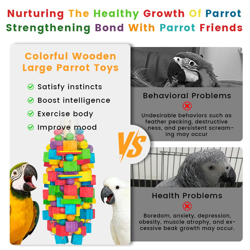 Zephyriel extra-large bird toy foraging design mimics wild enrichment and stimulates curiosity.