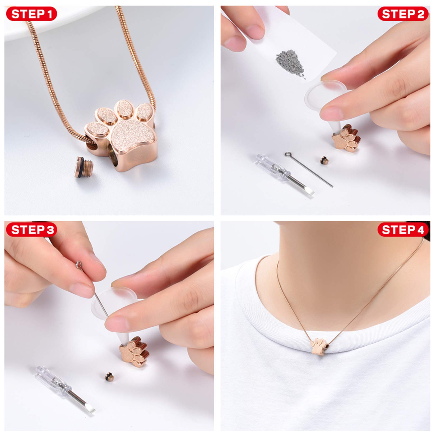 zeqingjw 316l stainless-steel urn necklace, durable and high-polish.