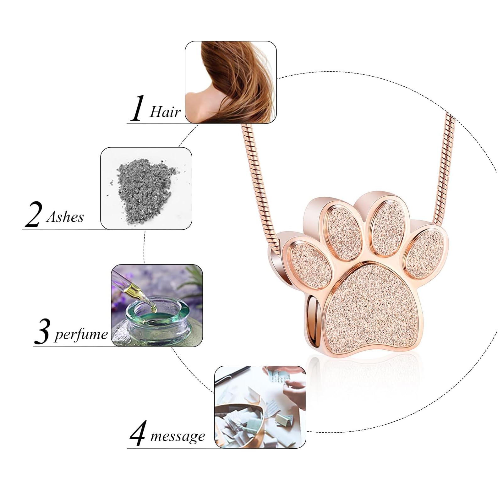 zeqingjw multi-function ashes necklace, holds ashes, perfume, or hair.