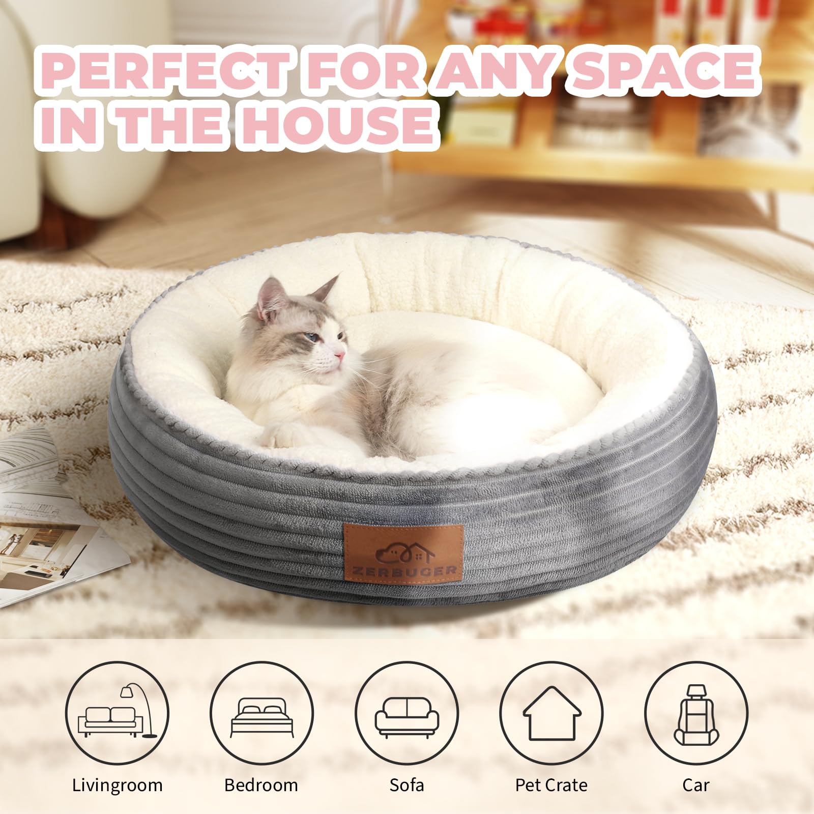 Zerbuger gift-ready cat bed as a thoughtful present for pet lovers