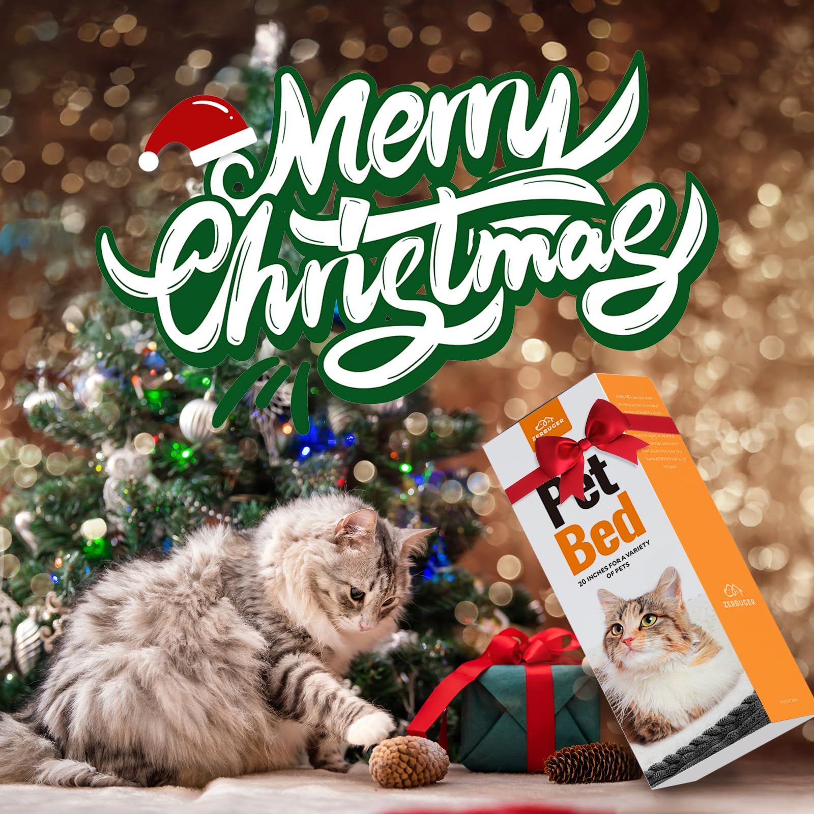 Zerbuger cat-dog-bed cozy-secure-sleep helps pets feel at ease.