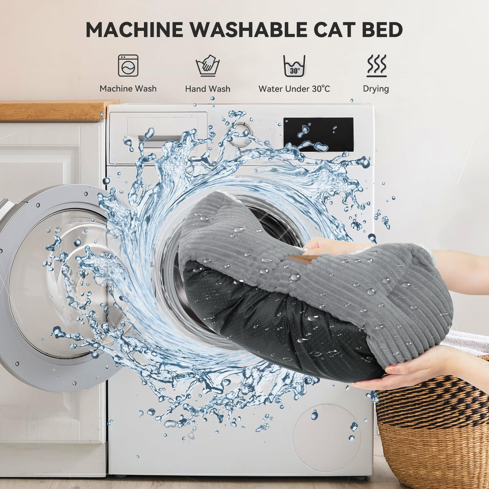 Zerbuger cat-dog-bed machine-washable design for easy cleaning.