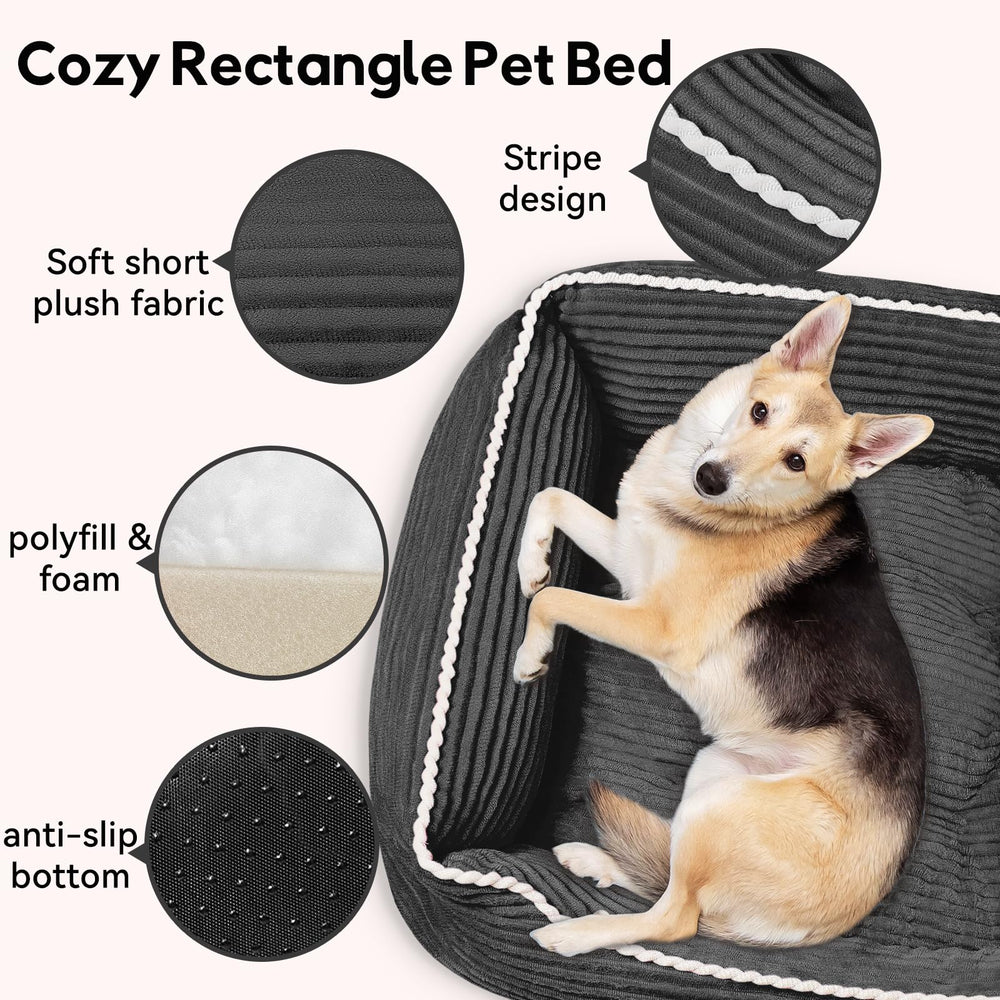 Zerbuger dog bed non slip bottom on smooth surface prevents sliding