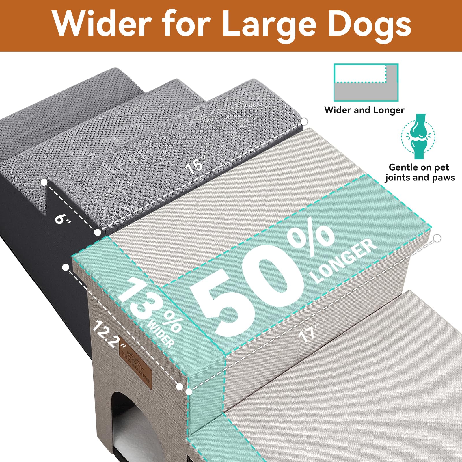 Zerbuger dog stairs condo storage beige doubles as cozy hiding space
