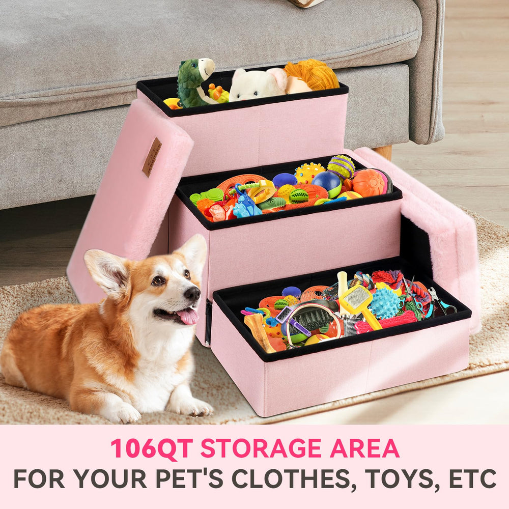 Zerbuger Dog Stairs 31x17 dimensions fit beds and couches.